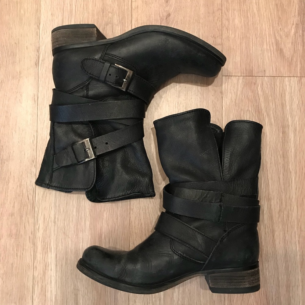 Steve Madden Brewzzer Leather Boots